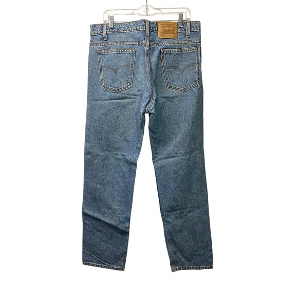 Vintage Levi's 505 Orange Tab Jeans Mens 36x32 Blue Denim Straight Leg 90s - Picture 2 of 4